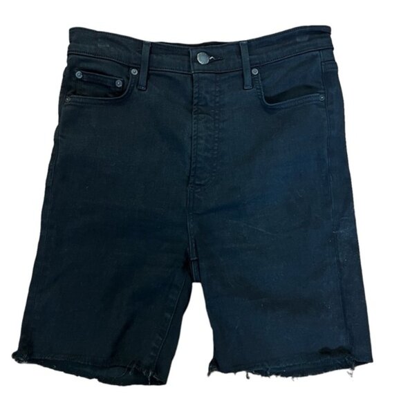 Denim Forum Lola bike short black cutoffs jean shorts Sz 29 excellent condition - Picture 3 of 10